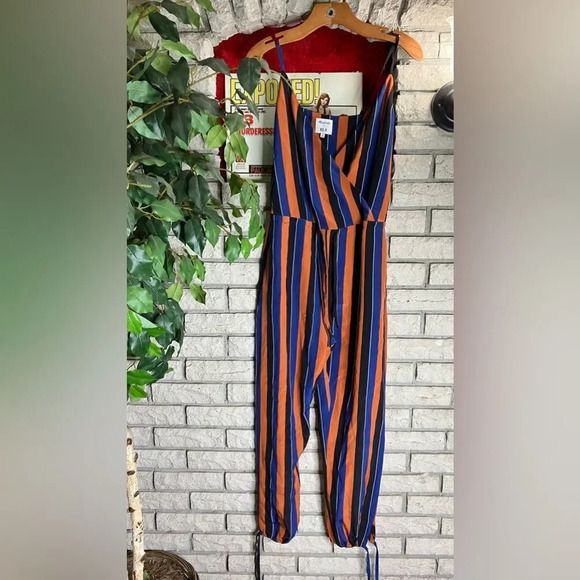 Madewell x no.6 silk playa cami jumpsuit multi-stripe - Picture 2 of 7